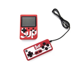 Consola portabila jocuri retro SUP 400 in 1, cu joystick, ecran color 3.0, culoarea rosu - Img 2