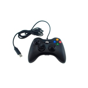 Controller pentru Xbox 360 wired gamepad, negru - Img 1