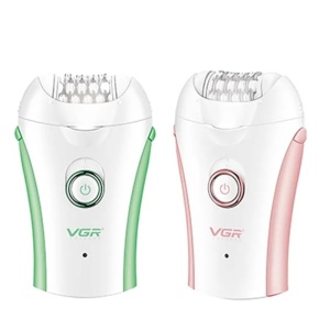 Epilator electric, pentru femei, epilare fata, corp, picioare, subrat, bikini, lavabil, reincarcabil, autonomie 90 min, alb - Img 1