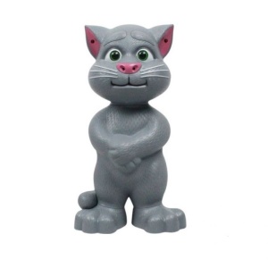 Jucarie FOXMAG24® Talking Tom interactiva, 20cm, motanul vorbitor cu povesti, repeta tot ce aude - Img 4
