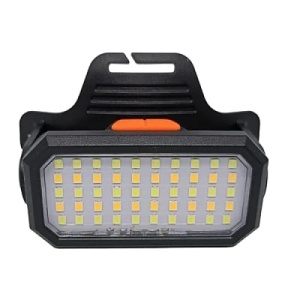 Lanterna de cap, cu 6 moduri de iluminare, incarcare USB, cu 50 de LEDuri, din plastic, negru - Img 1