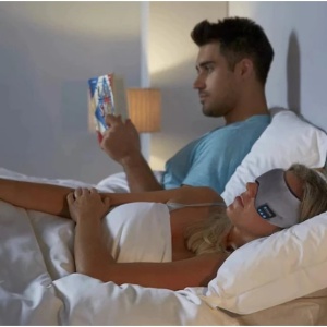 Masca de dormit FOXMAG24, Bluetooth 5.0, Gri - Img 2