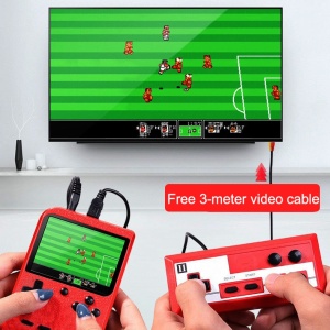 Mini consola portabila Rontime, 400 jocuri, 2 jucatori, Rosu - Img 3