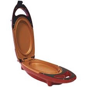 Mini tigaie electrica pentru gatit rapid, Red Copper 5 minutes Chef - Img 1