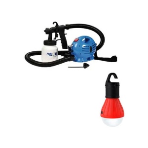 Pachet Pistol Spray, Gaia, Paint Zoom 650w pentru Vopsit si Zugravit + Bec Camping rosu - Img 1