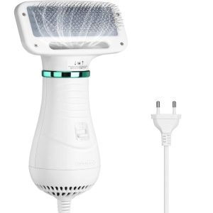 Perie cu uscator FOXMAG24 pentru caini si pisic 2 in 1, alb - Img 1