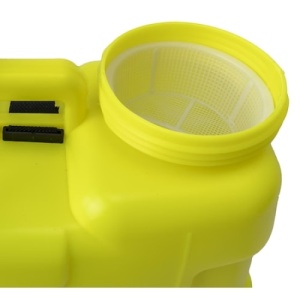 Pompa de stropit manuala tip vermorel, capacitate 20L, pentru gradina, pomi, legume, cu suport pentru umar, galben - Img 2