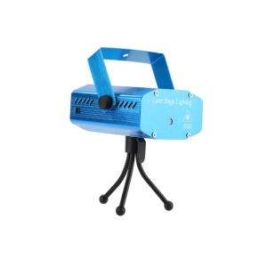Proiector Laser eOptima® XY-HS-03, 6 proiectii, Mod Strobo, Ajustare Viteza, Joc Lumini Interior, Activare la Sunet, Albastru - Img 2
