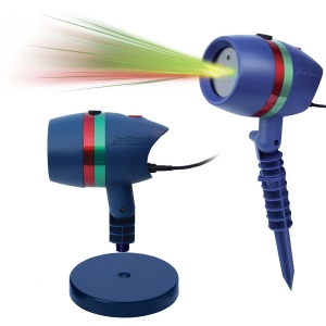 Proiector Laser Star Shower TNS, 8 Seturi de Lumini, Efect 3D Holografic, Casa si Gradina, Static si Miscator, Interior/Exterior, 70-100m2, Albastru - Img 2