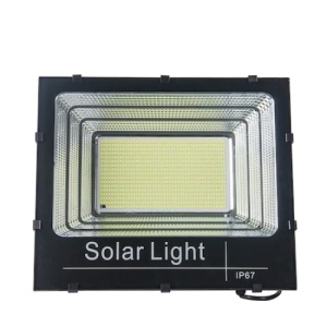 Proiector solar FOXMAG24, 100w, lumina rece, rezistenta la apa, cu telecomanda, negru - Img 2