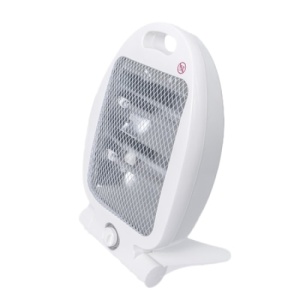 Radiator incalzitor cu quartz, putere 800W, cu termostat si indicator luminos de functionare, 2 trepte de putere, grila de siguranta, cu 2 elementi, maner pentru transport, alb - Img 2