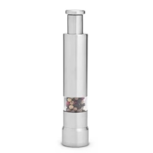 Rasnita manuala pentru sare, piper, condimente, din inox, camacitate 30 ml, rezistent la zgarieturi, argintiu - Img 1