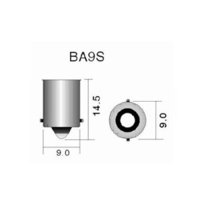 Set 2 becuri auto, led alb, T14, canbus, 12V, fara polaritate, putere 1.59W, consum redus de energie, BA9S, argintiu - Img 2