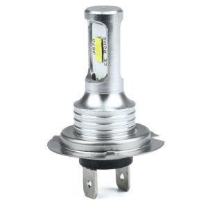 Set 2 becuri LED H7 CSP 3570, 5000 lm, putere LED 40W, alb rece, 6000 K, lumini de ceata, faza scurta, faza lunga, instalare Plug & Play - Img 4