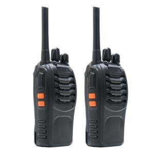 Set 2 bucati statie radio, programabila, cu acumulatori, incarcatoare si casti incluse, 0.5W, ASQ, TOT, VOX, portabile, negru - Img 2