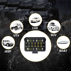 Set 2 Proiectoare led FOXMAG24 192W, Suv, ATV, Tractor, Jeep, 2 faze - Img 2