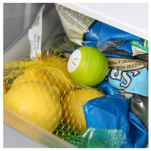 Set 3 bile odorizante pentru frigider, pentru improspatarea aerului si prelungirea duratei de viata a fructelor si legumelor, verde - Img 3