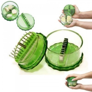 Tocator usturoi, Garlic Pro, cu 10 lame din otel - Img 3