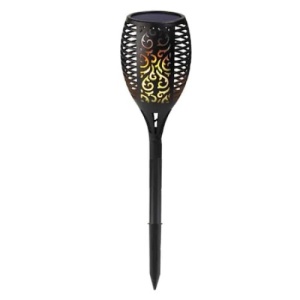 Torta LED Incarcare Solara FOXMAG24, Efect de Flacara, Acumulator Intern, 96 LED-uri, Aprindere Secventiala, Senzor de Lumina, Negru - Img 1