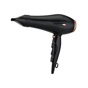 Uscator de par, putere 1800-2200W, cu accesorii incluse, agatatoare, 3 trepte de viteza, 3 trepte de temperatura, functie aer rece, negru - Img 1