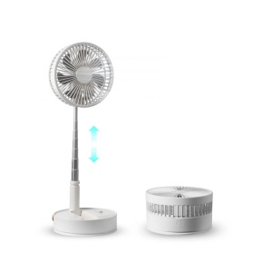 Ventilator portabil, ajustabil, incarcare USB, cu 4 viteze, inaltime reglabila 9,5cm- 102cm, din metal si plastic, ultra silentios, alb - Img 2