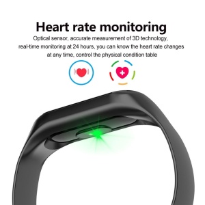 Bratara fitness TechONE™ M3, color, IP 65, multi sport, puls, tensiune, notificari, negru - Img 4