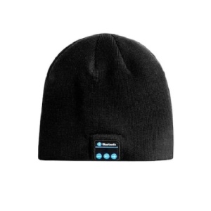 Caciula cu casti si microfon intergate, conexiune Bluetooth, cu functia de hands-free, casti detasabile, distanta de conexiune 10m, autonomic 8 ore, negru - Img 1