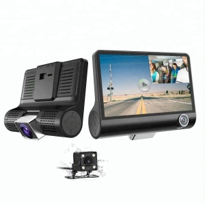 Camera Auto DVR Full HD FOXMAG24®, - Fata/Spate/Interior, Display 4 Inch, G Senzor, 170 grade - Img 4