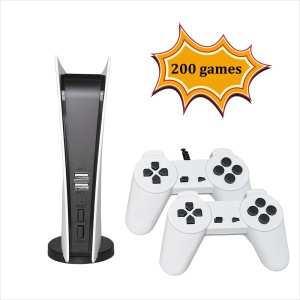 Consola de jocuri video, conectivitate wireless, cu 2 controller wireless, cu 200 de jocuri incorporate, alb - Img 2