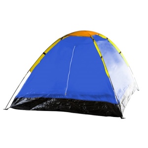 Cort pentru camping, dimensiuni 200x 200x 135cm, pentru 3-4 persoane, impermeabil, din polistiren, cu plasa de tantari, multicolor - Img 2