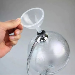 Dozator pentru bauturi FOXMAG24, in forma de Glob Pamantesc, plastic, transparent, 3.5 l - Img 3
