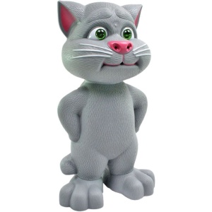 Jucarie FOXMAG24® Talking Tom interactiva, 20cm, motanul vorbitor cu povesti, repeta tot ce aude - Img 1