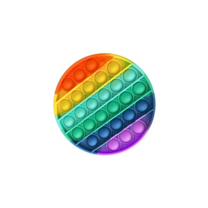 Jucarie POP IT!, antistres, rotund, multicolor - Img 4