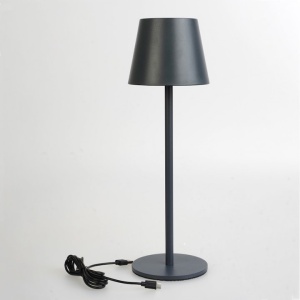 Lampa LED de masa, tocuh control, diametru 11cm, inaltime 36 cm, cu 3 intensitati de lumina, cap detasabil, negru - Img 4