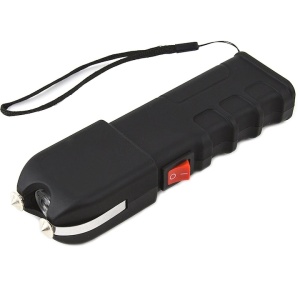 Lanterna electrosoc, acumulator inclus, husa material textil, buton ON/OFF, negru - Img 1