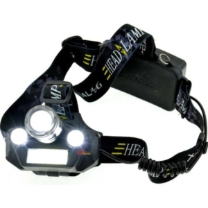 Lanterna frontala pentru cap cu 4 surse luminoase si zoom, FOXMAG24 - Img 1