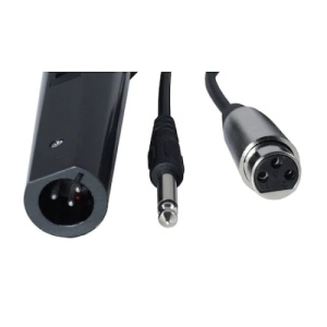 Microfon uni-directional dinamic, lungime cablu 2m, greutate 200gr, negru - Img 2