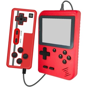Mini consola portabila Flyme, Retro, 400 jocuri clasice FC, Ecran color 2.8", Rosu - Img 1