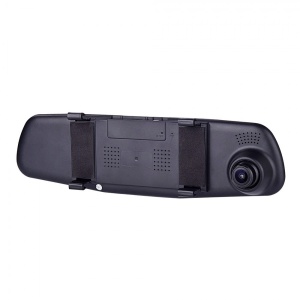 Oglinda retrovizoare cu camera video DVR fata-spate pentru monitorizare trafic, Full HD, cu G-sensor, ecran 4.3 inch - Img 4