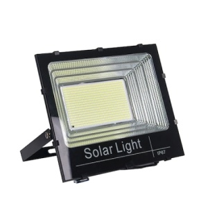 Proiector solar FOXMAG24, 100w, lumina rece, rezistenta la apa, cu telecomanda, negru - Img 3
