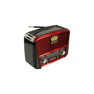 Radio portabil, cu Bluetooth, conectivitate USB sau card SD, acumulator integrat, lanterna, rosu - Img 2
