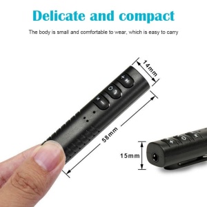 Receptor audio, conexiune Bluetooth, incarcare USB, control volum, on/off apel, mufa jack 3, 5mm, negru - Img 4