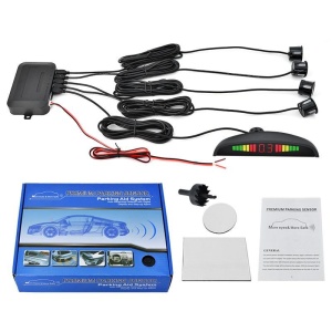Senzori parcare auto,kit 4 senzori,display LED si avertizare sonora,Teox - Img 2