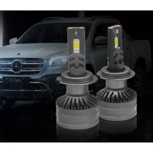 Set 2 becuri LED F9A, 150W, Canbus, 21000Lm, fara eroare, tehnologie LED High Power SMD, argintiu - Img 4