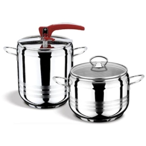 Set de doua oale sub presiune FOXMAG24, cu capac inox si capac yena, capacitate 5L si 7L - Img 2