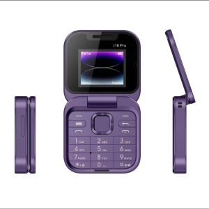 Telefon mobil mini cu ecran dublu, butoane mari, lanterna LED, camera foto, 2 x Nano SIM, player muzical, radio, mov - Img 1