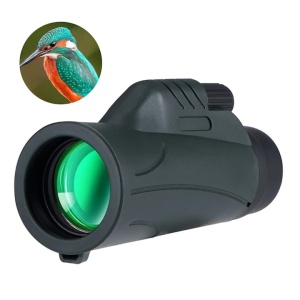Telescop monocular HD 40*60, rezistent la praf si apa, compatibil smartphone, din plastic rezistent, negru - Img 1