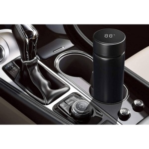 Termos cu afisaj temeperatura, din otel, capacitate 500 ml, cu display LED, negru - Img 3