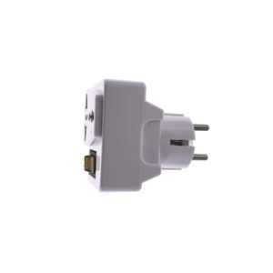 Adaptor priza us/uk la tip priza Europa, cu intrerupator, FOXMAG24, alb - Img 2