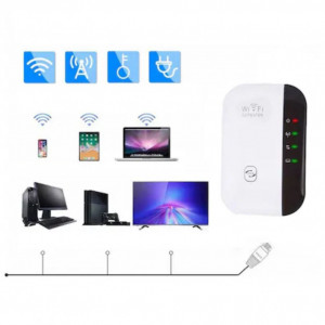 Amplificator Semnal Retea Wireless ,WiFi Repeater,transmisie 300Mbps,Retea 2.4G,Mod Repetor AP si Functia WPS,cu Port LAN de Antene Integrate, FOXMAG24 - Img 3